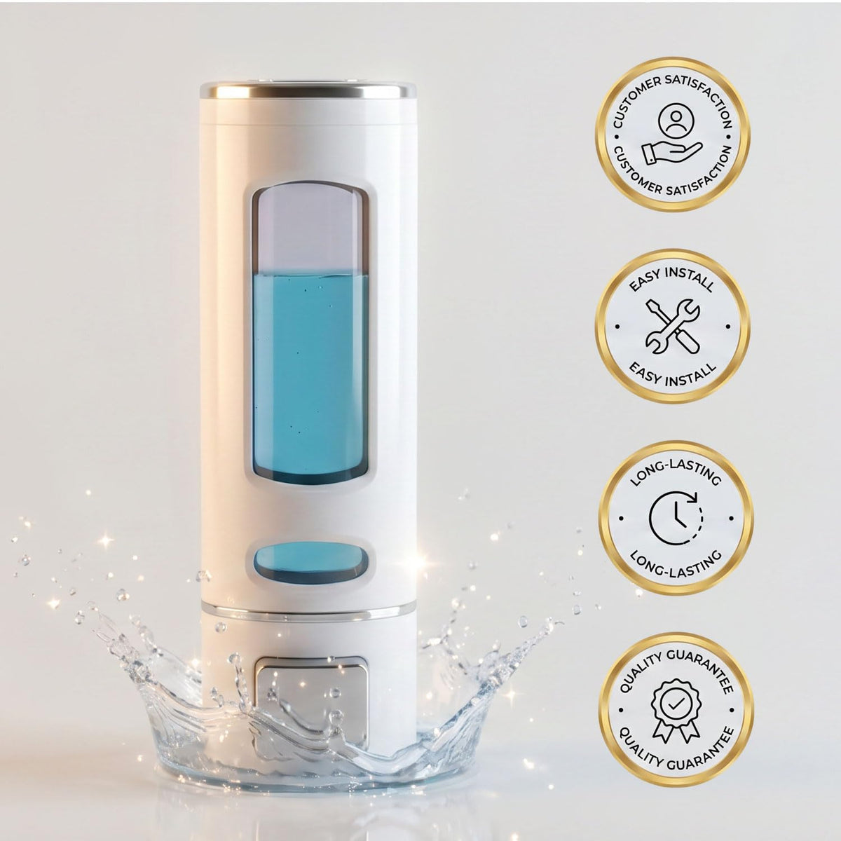 Premium Wall Mounted Soap Dispenser 400ml for Kitchen & Bathroom