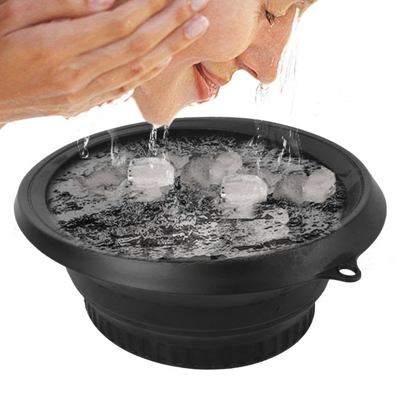 Silicone Face Ice Bath Bowl with Ice Mold Tray