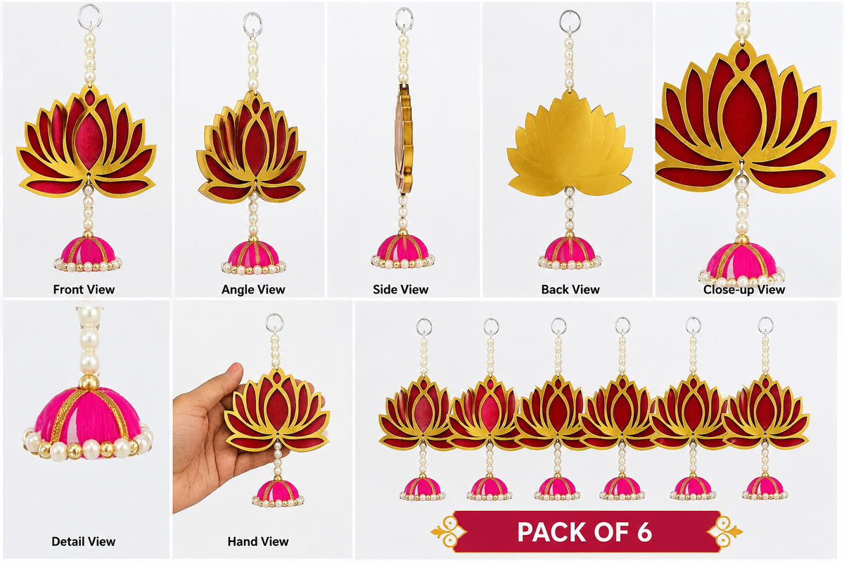 Lotus Hanging Decor – Set of 6